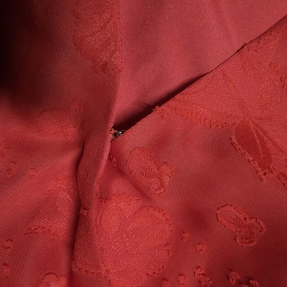 NWT BTF-LIFE Red Embroidered Ruffle Mini Dress Size Medium - Picture 5 of 8